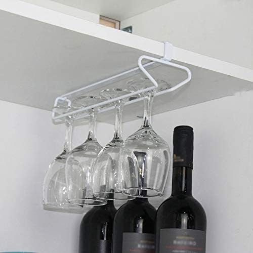 Stainless Steel Wine Glasses Holder Goblet Rack Kitchen Bar Wall Hanging Champagne Glass Cup Storage