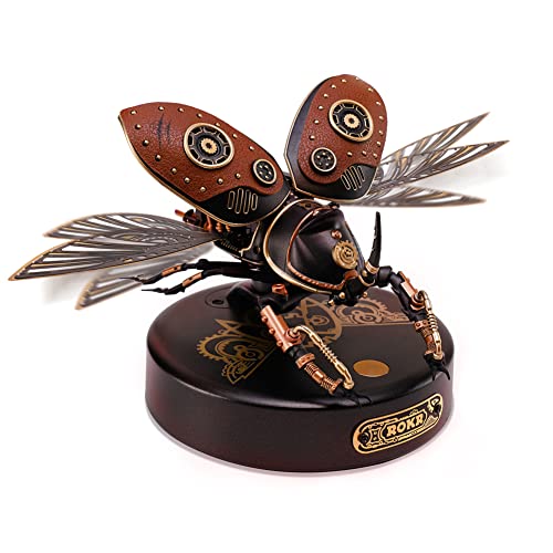 ROKR 3D Metal Puzzle Rhinoceros Beetle Modello
