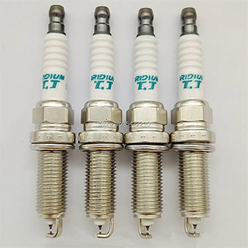 Image of WELKLCF Car Spark Plugs 4X Iridium TT Spark Plug IXEH22TT 4712 Compatible with VFXEH22