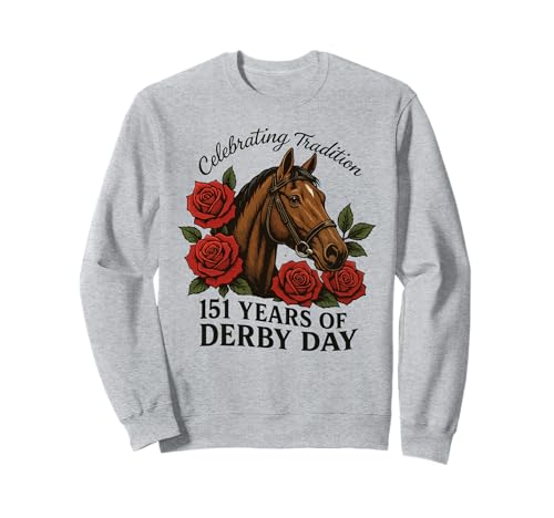 Celebrando 151 años Derby Day Vintage Horse Racing Sudadera