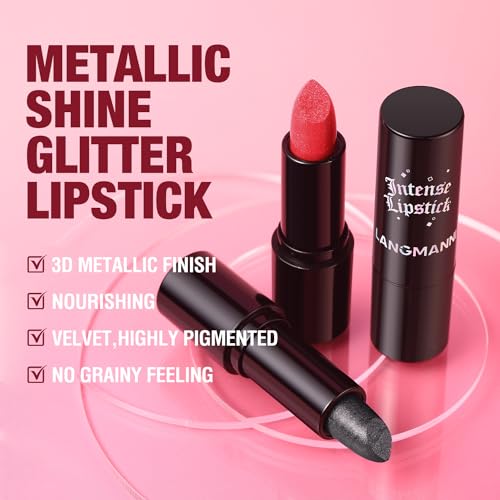 Jolilab Sparkling Lipstick Lip Gloss Long Lasting Waterproof Moisturizer Lip Balm Glitter Shimmer Metallic Lipstick thumb #4