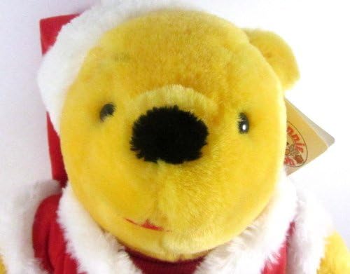 Vintage Winnie The Pooh Santa Claus Version Plush 16" - Rare