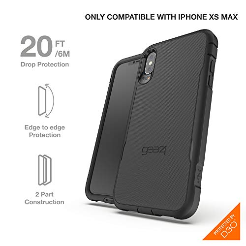 Coque Gear4 Platoon iPhone XS Max protection intégrale noire - 2