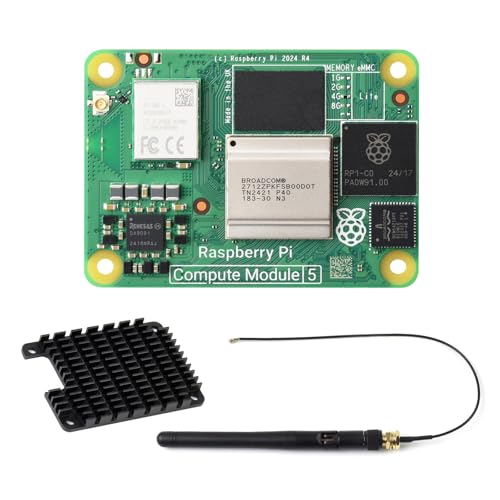 Image of Waveshare CM5104000 Package A(4GB RAM, 0GB EMMC Flash, with Wire-Less), RPi CM5 Compute Module 5, Delivers The Power of Raspberry Pi 5 in A Compact Form Factor