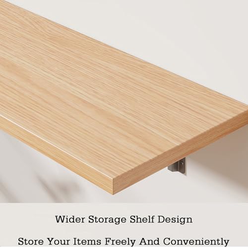 Bureau flottant pour petits espaces : solution murale rabattable 60x20