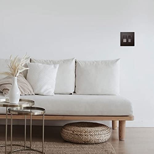 Image of Legrand Radiant 450W Preset Decorator Rocker Dimmer Light Switch, Dimmable for LED and CFL Bulbs with Locator, Single Pole /3-Way, RH453PDBCCV6, Dark Bronze, 1 Count