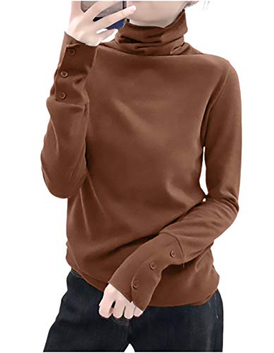 ［エムエルーセ］ レディース タートル ニット ロング ネック 伸縮性 ストレッチ ゆる ユッタリ オオキイ 大きめ 大きい サイズ キレイメ おしゃれ お洒落 オシャレ かわいい カワイイ カジュアル ナチュラル ビジネス オフィス 春 夏 秋 冬 冬物 春夏 秋冬 夏用 ブラウン 女性 ガールズ 通勤 通学 リゾート 二次会 お呼ばれ 結婚式 冠婚葬祭 インナー 茶色 l A47-BRL