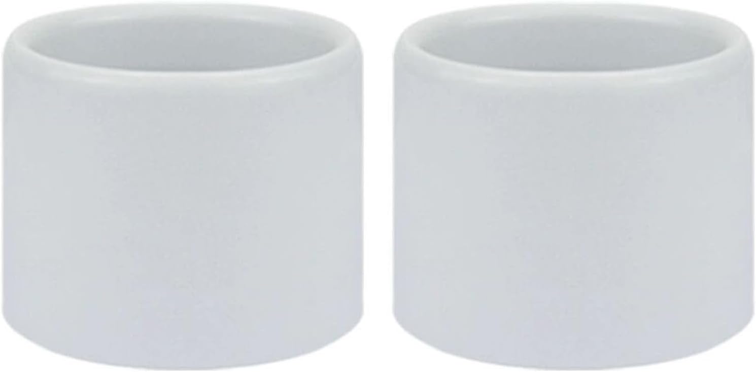 Metal Lamp Shade Collar Rings, Light Socket Shade Ring for Medium-Base Ceramic Sockets,Lock E26 E27 Ceramic/Porcelain Socket with Thread Diameter 1-1/2 Inches (2-Pack,White)