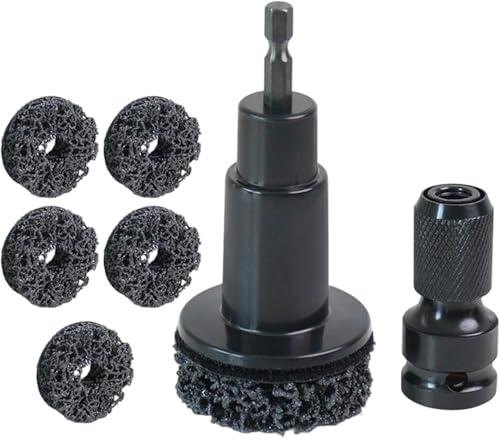 Ljcyrmlsy 5-Head Wheel Hub and Stud Cleaning Kit, Brake