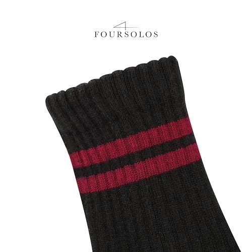 Women's Athletic Cotton Crew Socks with Cushion, Tennis, Breathable Socks4