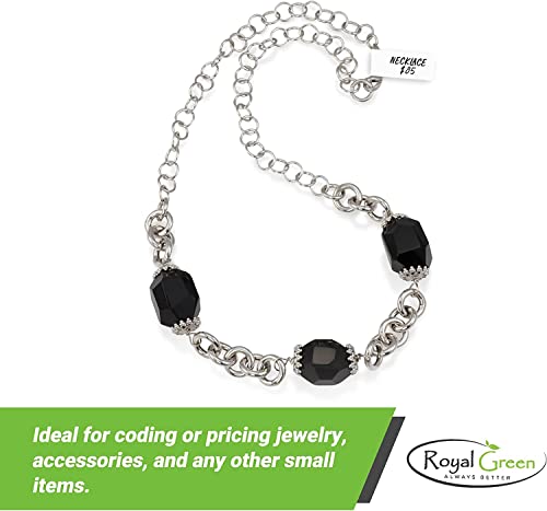 Royal Green Rectangular Printable Removable Labels Excellent Results With Standard Laser Printer 7 Full Sheets + Bonus Colored Labels And Template Included (0.75" X 0.50") - 1038 Pack #TOP2