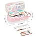 Dugio Big Pencil Case for Girls Teens Kids Zipper Pencil Pouch with Handle Organizer Pencil Bag Aesthetic Pencil Box for School Pink