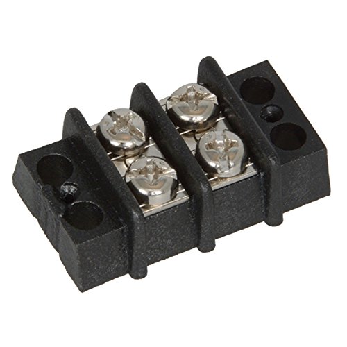 Bornier 2 positions TDA-02 à double rangée standard 300 VAC pour raccordement compact