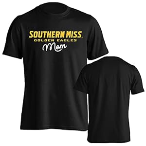 Southern Miss Golden Eagles Mom Proud Parent Short Sleeve T-Shirt Black Small