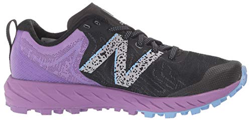 New Balance Summit Unknown V2 Tênis de corrida feminino, Preto/neo-violeta, 8