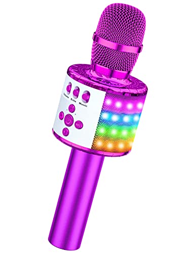 BONAOK Wireless Bluetooth Karaoke Microphone - Sing Anywhere, Anytime!