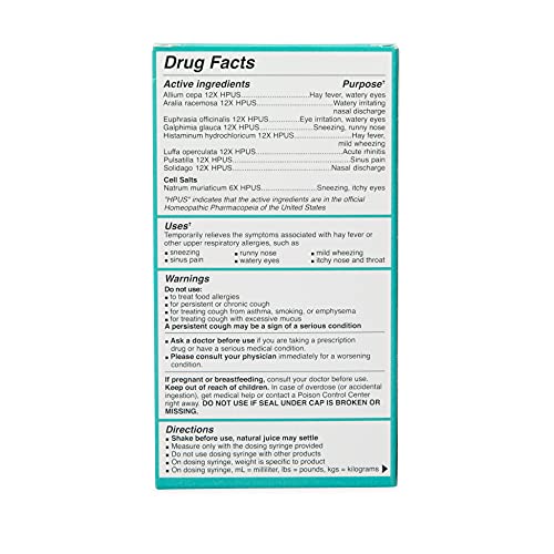 Dr. Talbot's Infant Daily Allergy Relief Liquid Medicine, Naturally Inspired For Babies, Includes Syringe, Grape Juice Flavor, Purple, 4 Fl Oz #TOP6