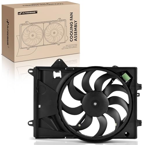 A-Premium Engine Radiator Cooling Fan Assembly Compatible with Select Chevrolet Models - Sonic 2012-2018 1.8L - Replace# 95352377, 95352380 by A-Premium - Used condition - US$64.99