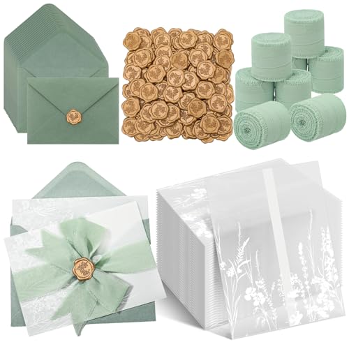 YooNotee 50 Set Wedding Invitation Kit Wedding...