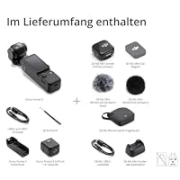 DJI Osmo Pocket 3 + Mic Mini Sender (Infinity Schwarz), Vlogging Kamera, Wireless Mikrofon, Detailreicher Audio, OsmoAudio, Aktive Geräuschunterdrückung, Autom. Begrenzung – Ansicht 7