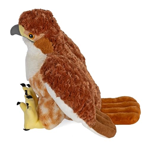 Faucon à queue rouge en peluche éco-responsable de 30 cm - 3