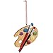 Ganz Painters Palette Resin Hanging Christmas Ornament - Size 3 in.