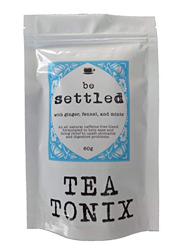 BE Settled Stomach Ease Tea with Ginger, Fennel, Mint, and Catnip 60g - to Improve Digestion, Ease Stomach Discomfort and Bloating, and Help Eliminate Indigestion