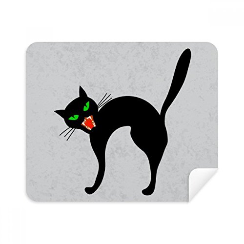 Chiffon de nettoyage lunettes chat noir pour purifier vos écrans au bureau comme à la maison