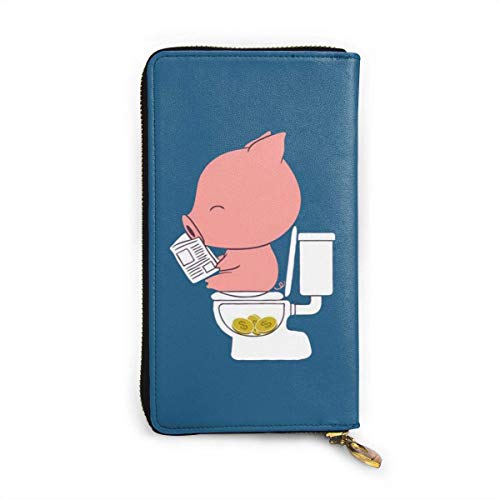 Preisvergleich Produktbild Ahdyr Sparschwein Leder Lange Geldbörsen Passport Wallet Change Geldbörse