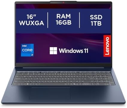 Lenovo IdeaPad Slim 5 — 16" WUXGA 1200p Laptop | Intel Core i7 13th Gen | 16GB RAM | 1TB SSD | Windows 11