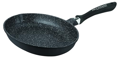 METTMANN PROFESSIONNEL - Poêle à Poisson 34 cm - Manche Amovible - Fonte d'Aluminium - Revêtement anti-adhésif - Tous feux dont induction - Sans PFOA - Greblon C2+