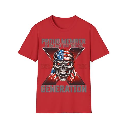 T-shirt Gen X unisexe ideal pour vos soirees rock entre amis et vos weekends decontractes