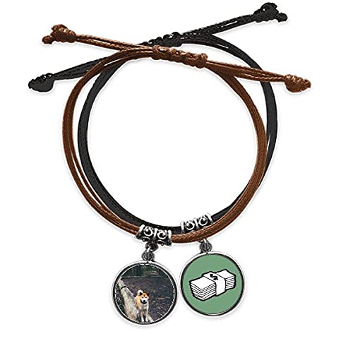 Pulsera de perro japonés de cuero el regalo perfecto para fechas especiales y amigos