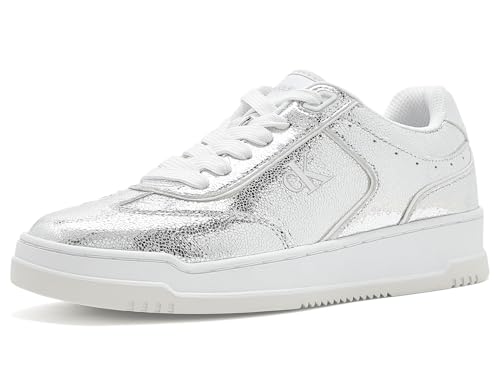 Calvin Klein Women's Pazquale Silver/White 7 Medium