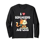 Photo Gallery amo il geocaching e i gatti maglia a manica Photo Gallery amo il geocaching e i gatti maglia a manica