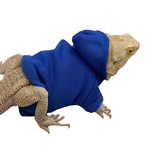 Lizard Hoodie Asukohu Lizards Clothes for Bearded Dragon Geckos Reptiles Apparel Hand-Made Hoodies Skin Sweater Coat for Party