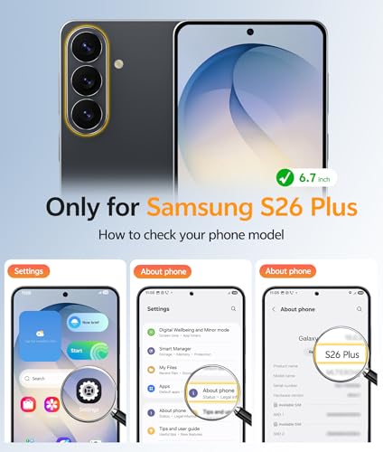 Image of FNTCASE for Samsung Galaxy S26+ Plus Case: [Fit for Magsafe] [Full Camera Protection + Screen Protector] Translucent Matte Military Grade - Shockproof Protective Phone Cover for S26 Plus - Blue