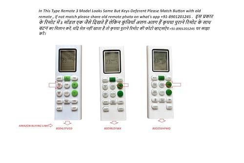 Image of Compatible with Blue Star Ac Remote | Model -IC518YNU | Suitable for 1 | 1.2 | 1.3 | 1.5 | 1.8 | 2 | 2.2 | 2.5 | 3 Ton Split and Window Air Conditioner | Match Exactly with Old Model