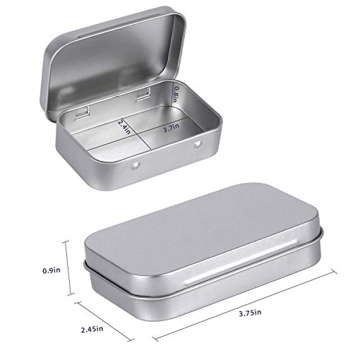 Tamicy T2018091701 Metal Rectangular Empty Hinged Tins thumb #1