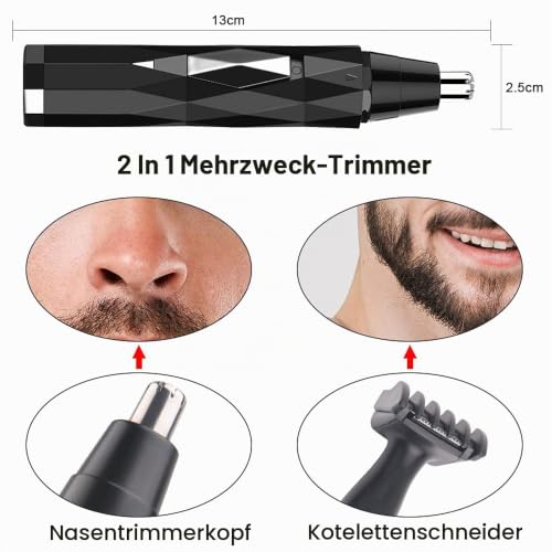 URAQT Nasenhaartrimmer, Herren, Professionelle Nasenhaarentferner