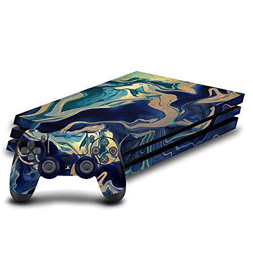 Couverture autocollant pour PS4 Pro protégeant des rayures et traces de doigts style Indigo