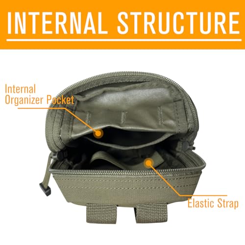 Bolsa de nailon 500D táctica Molle Pouch para evitar la pérdida de herramientas EDC pequeñas 3
