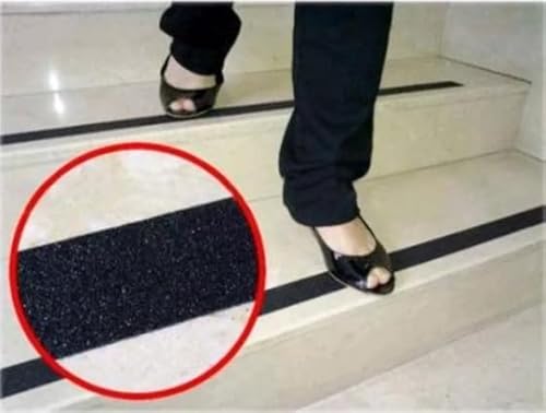 Fita Antiderrapante 5cm x 5m Erta Segurança para Escadas, Rampas e Pisos