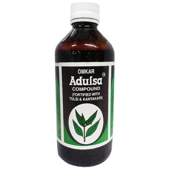 Buy Omkar Adulsa Ayurvedic Compound Cough Syrup 400ml Online at Low