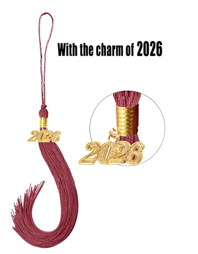 Image of Unisex Matte Graduation Cap and Gown 2026 with Tassel for High School and College Graduation