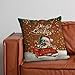 GABSHAIM German Shorthaired Pointer Xmas Christmas Throw Pillow Cover Dog Truck Wooden Print Sofa Couch Home Decor Pillowcase Linen 18X18 Inch Both Sides