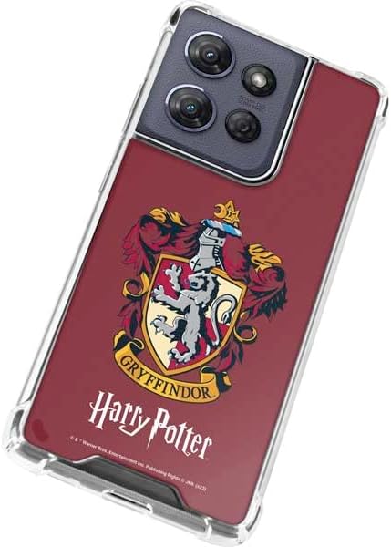 Skinit Clear Phone Case Compatible with Moto G Stylus 5G (2025) - Officially Licensed Wizarding World Harry Potter Gryffindor House Crest Design