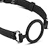 Teazers Online Only Silikon-Ringknebel Schwarz Bondage Ballknebel Mundknebel Knebel Ball-Gag, 0.15 kg