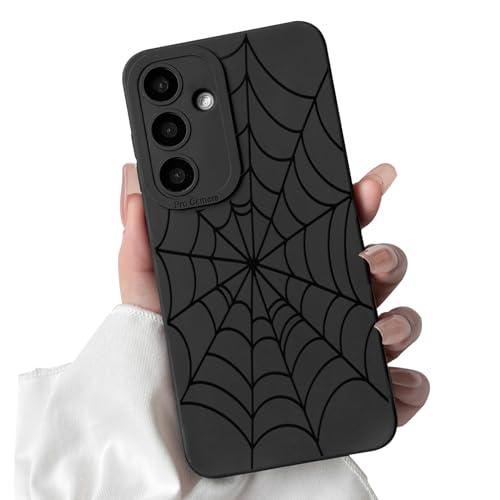 Lovmooful Compatible for Samsung Galaxy A56 5G Case Cute Cool Dragon with Black Design for Girls Women Soft TPU Shockproof Protective Girly for Samsung Galaxy A56 5G-Spider Web