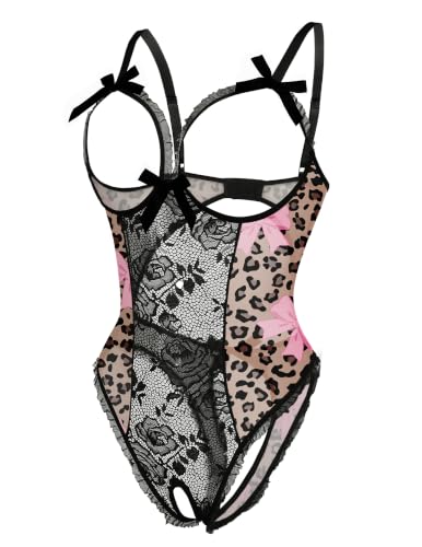 Image of Avidlove Women One Piece Lingerie Sexy Lace Babydoll Mini Bodysuit